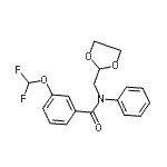 CAS 登录号：864685-32-5， 3-(二氟甲氧基)-N-(1,3-二氧戊环-2-基甲基)-N-苯基苯甲酰胺