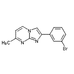 CAS#: 864685-42-7, 2-(3-Bromophenyl)-7-methylimidazo[1,2-a]pyrimidine