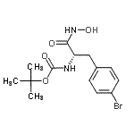 CAS#: 864876-00-6, 4-Bromo-N-hydroxy-Nalpha-{[(2-methyl-2-propanyl)oxy]carbonyl}-L-phenylalaninamide