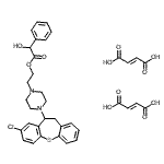 CAS#: 86490-09-7, 2-[4-(8-Chloro-10,11-dihydrodibenzo[b,f]thiepin-10-yl)-1-piperazinyl]ethyl hydroxy(phenyl)acetate (2E)-2-butenedioate (1:2)