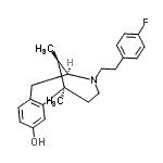 CAS 登录号：86495-14-9， (1R,9S,13R)-10-[2-(4-氟苯基)乙基]-1,13-二甲基-10-氮杂三环[7.3.1.0<sup>2,7</sup>]十三-2,4,6-三烯-4-醇