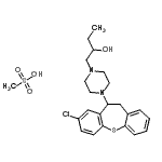 CAS 登录号：86499-09-4， 1-[4-(8-氯-10,11-二氢二苯并[b,f]硫杂卓-10-基)-1-哌嗪基]-2-丁醇甲烷磺酸酯(1:1)