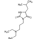 CAS 登录号：86503-23-3， 3-[3-(二乙基氨基)丙基]-5-异丁基-2-硫代-4-咪唑烷酮