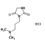 CAS 登录号：86503-25-5， 3-[3-(二甲基氨基)丙基]-2,4-咪唑烷二酮盐酸盐(1:1)
