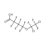 CAS#: 86556-81-2, 4-(1,2-dichloro-1,2,2-trifluoro-ethoxy)-2,2,3,3,4,4-hexafluoro-butanoic acid