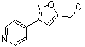 CAS#: 865610-66-8, 4-[5-(Chloromethyl)-1,2-oxazol-3-yl]pyridine