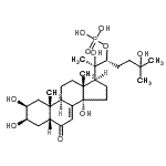 CAS#: 86577-97-1, [(1R)-4-hydroxy-1-[(1R)-1-hydroxy-1-[(2S,3R,5R,9R,10R,13R,14S,17S)-2,3,14-trihydroxy-10,13-dimethyl-6-oxo-2,3,4,5,9,11,12,15,16,17-decahydro-1H-cyclopenta[a]phenanthren-17-yl]ethyl]-4-methyl-pentyl] dihydrogen phosphate