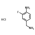 CAS#: 865879-00-1, 4-(Aminomethyl)-2-fluoroaniline hydrochloride (1:1)