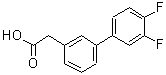 CAS#: 866108-76-1, (3',4'-Difluoro-3-biphenylyl)acetic acid