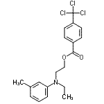 CAS#: 86626-71-3, 2-[Ethyl(3-methylphenyl)amino]ethyl 4-(trichloromethyl)benzoate