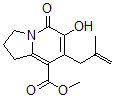 CAS 登录号：866393-53-5， 1,2,3,5-四氢-6-羟基-7-(2-甲基-2-丙烯-1-基)-5-氧代-8-吲哚嗪羧酸甲酯