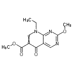 CAS#: 86651-05-0, Methyl 8-ethyl-2-methoxy-5-oxo-5,8-dihydropyrido[2,3-d]pyrimidine-6-carboxylate
