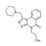 CAS 登录号：86662-54-6， 1-(1-哌啶基甲基)-4-丙基[1,2,4]三唑并[4,3-a]喹唑啉-5(4H)-酮