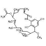 CAS#: 86683-20-7, 14,20,22-Trihydroxy-13,17-dimethoxy-4,8,10,12,16-pentamethyl-3-oxo-2-azabicyclo[16.3.1]docosa-1(22),4,6,10,18,20-hexaen-9-yl carbamate
