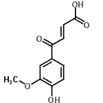 CAS 登录号：86690-98-4， (2E)-4-(4-羟基-3-甲氧基苯基)-4-氧代-2-丁烯酸