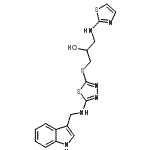 CAS#: 86717-13-7, 1-({5-[(1H-Indol-3-ylmethyl)amino]-1,3,4-thiadiazol-2-yl}sulfanyl)-3-(1,3-thiazol-2-ylamino)-2-propanol