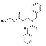 CAS 登录号：86727-07-3， 乙基N-苄基-N-(苯基硫代氨基甲酰)-beta-丙氨酸酯