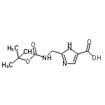 CAS#: 867340-37-2, 2-[({[(2-Methyl-2-propanyl)oxy]carbonyl}amino)methyl]-1H-imidazole-4-carboxylic acid