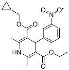 CAS#: 86781-08-0, 1,4-Dihydro-2,6-Dimethyl-4-(3-Nitrophenyl)-3,5-Pyridinedicarboxylic Acid 3-(Cyclopropylmethyl)5-Ethyl Ester