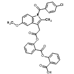 CAS#: 86811-46-3, 2-[(2-{2-[1-(4-Chlorobenzoyl)-5-methoxy-2-methyl-1H-indol-3-yl]acetoxy}benzoyl)oxy]benzoic acid