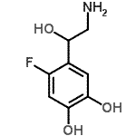 CAS 登录号：86820-21-5， 4-(2-氨基-1-羟基乙基)-5-氟-1,2-苯二酚