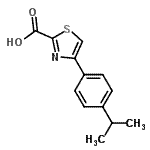 CAS#: 868591-88-2, 4-(4-isopropylphenyl)thiazole-2-carboxylic acid