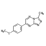 CAS#: 86870-06-6, 7-(4-Methoxyphenyl)-3-methyl[1,2,4]triazolo[4,3-b][1,2,4]triazine