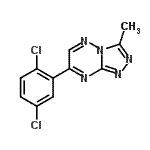 CAS 登录号：86870-12-4， 7-(2,5-二氯苯基)-3-甲基[1,2,4]三唑并[4,3-b][1,2,4]三嗪