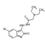 CAS#: 86873-11-2, N'-(5-Bromo-2-oxo-2H-indol-3-yl)-2-(diethylamino)acetohydrazide