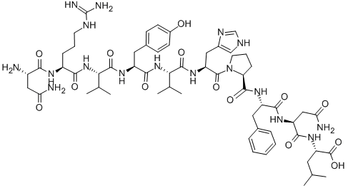 CAS 登录号：86879-15-4， 天冬氨酰胺酰-精氨酰-缬氨酰-酪氨酰-缬氨酰-组氨酰-脯氨酰-苯丙氨酰-天冬氨酰胺酰-亮氨酸