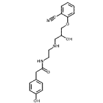 CAS 登录号：86880-51-5， N-(2-{[3-(2-氰基苯氧基)-2-羟基丙基]氨基}乙基)-2-(4-羟基苯基)乙酰胺