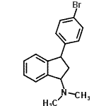 CAS#: 86945-54-2, 3-(4-Bromophenyl)-N,N-dimethyl-1-indanamine