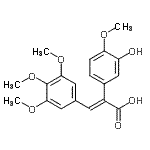 CAS#: 869497-71-2, (E)-2-(3-hydroxy-4-methoxy-phenyl)-3-(3,4,5-trimethoxyphenyl)prop-2-enoic acid