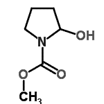 CAS#: 86953-80-2, methyl 2-hydroxypyrrolidine-1-carboxylate