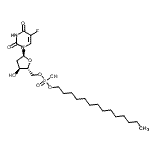 CAS 登录号：86976-77-4， 2'-脱氧-5-氟-5'-O-[羟基(十四烷氧基)磷酰]尿苷
