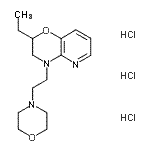 CAS#: 86979-90-0, 2-Ethyl-4-[2-(4-morpholinyl)ethyl]-3,4-dihydro-2H-pyrido[3,2-b][1,4]oxazine trihydrochloride