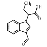CAS#: 869947-42-2, 2-(3-Formyl-1H-indol-1-yl)butanoic acid