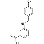 CAS 登录号：869949-26-8， 3-[(4-甲基苄基)氨基]苯甲酸