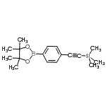 CAS#: 870238-65-6, Trimethyl{[4-(4,4,5,5-tetramethyl-1,3,2-dioxaborolan-2-yl)phenyl]ethynyl}silane