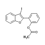 CAS 登录号：870456-37-4， 2-(3-碘-1-苯并呋喃-2-基)苯基乙酸酯
