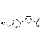 CAS#: 870703-97-2, 5-[4-(Methylsulfanyl)phenyl]-2-thiophenecarboxylic acid