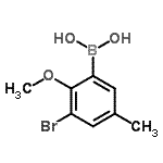 CAS#: 870717-99-0, (3-Bromo-2-methoxy-5-methylphenyl)boronic acid