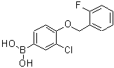 CAS 登录号：870777-28-9， {3-氯-4-[(2-氟苄基)氧基]苯基}硼酸