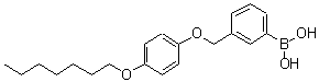 CAS 登录号：870778-93-1， (3-{[4-(庚氧基)苯氧基]甲基}苯基)硼酸
