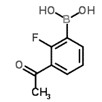CAS 登录号：870778-95-3， (3-乙酰基-2-氟苯基)硼酸
