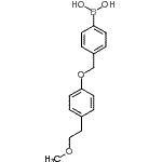 CAS 登录号：870779-00-3， (4-{[4-(2-甲氧基乙基)苯氧基]甲基}苯基)硼酸