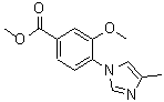 CAS#: 870837-21-1, Methyl 3-methoxy-4-(4-methyl-1H-imidazol-1-yl)benzoate