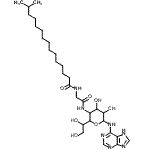 CAS#: 87099-85-2, 4-Deoxy-5-(1,2-dihydroxyethyl)-4-{[N-(14-methylpentadecanoyl)glycyl]amino}-N-1H-purin-6-ylpentopyranosylamine