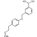 CAS#: 871126-26-0, (3-{[4-(2-Methoxyethyl)phenoxy]methyl}phenyl)boronic acid