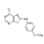 CAS#: 871266-81-8, 7-Chloro-N-(4-methoxyphenyl)[1,3]thiazolo[5,4-d]pyrimidin-2-amine